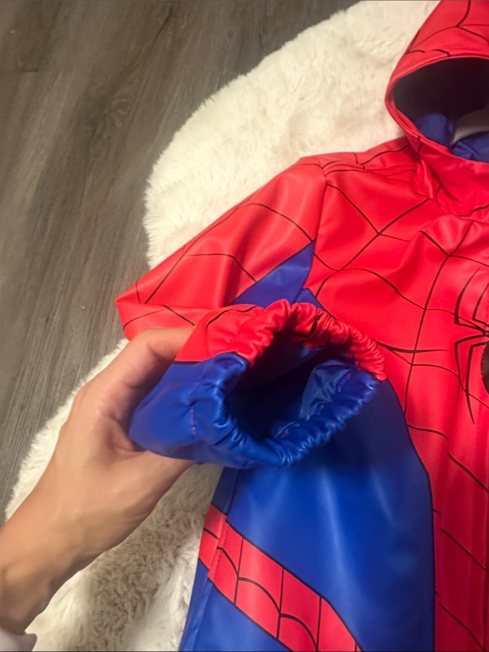 Marvel Spider-Man Hooded Rain Jacket 6/7 - Picture 5 of 5